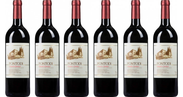Bottle of Fontodi Chianti Classico 2018 6 Flaschenset wine 0 ml