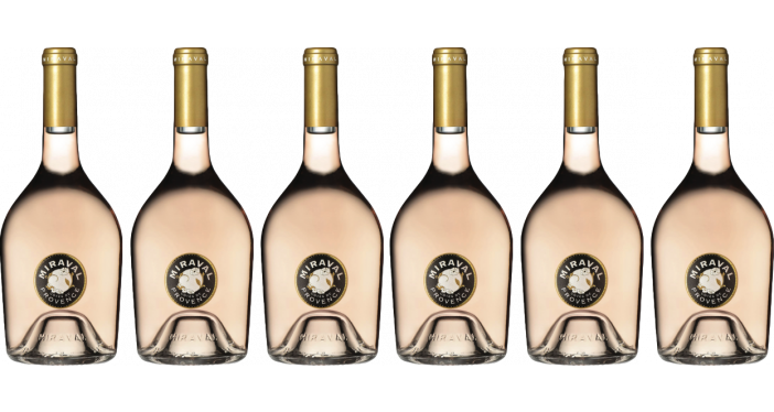 Bottle of Miraval Rose 2022 6 Flaschenset wine 0 ml