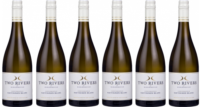 Bottle of Two Rivers Convergence Sauvignon Blanc 2021 6 Flaschenset wine 0 ml