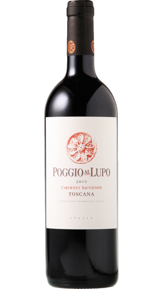 Bottle of Sette Ponti Poggio al Lupo Maremma 2016 wine 750 ml