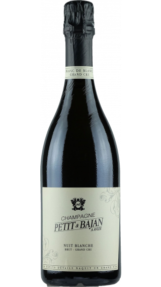 Bottle of Champagne Petit et Bajan Nuit Blanche Grand Cru wine 750 ml