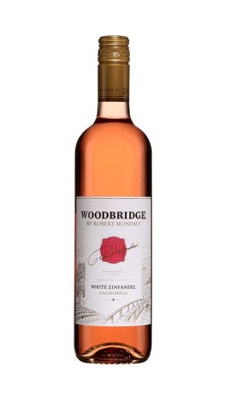 Bottle of Robert Mondavi Woodbridge White Zinfandel wine 750 ml