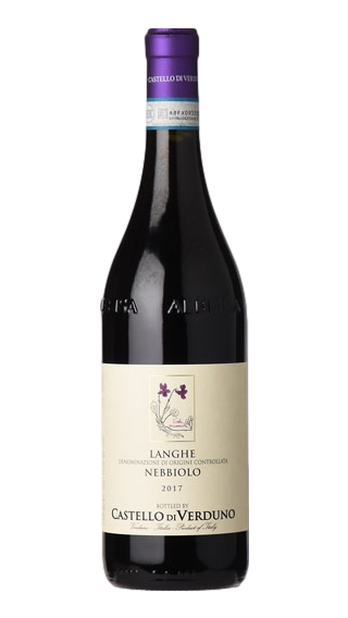 Bottle of Castello di Verduno Langhe Nebbiolo 2017 wine 750 ml
