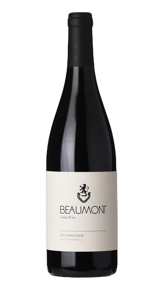 Bottle of Beaumont Pinotage 2017 wine 750 ml
