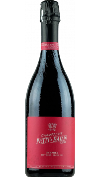 Bottle of Champagne Petit et Bajan Nymphea Rose Grand Cru wine 750 ml