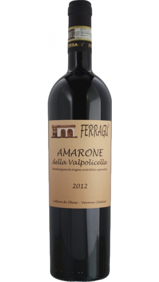 Bottle of Ferragu Amarone della Valpolicella 2012 wine 750 ml