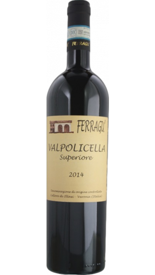 Bottle of Ferragu Valpolicella Superiore 2014 wine 750 ml