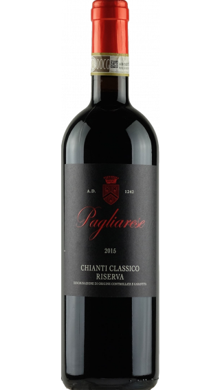 Bottle of Pagliarese Chianti Classico Riserva 2015 wine 750 ml