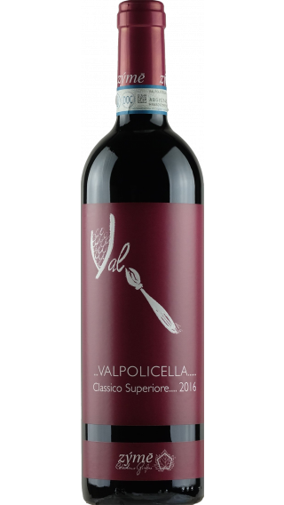 Bottle of Zyme Valpolicella Superiore 2016 wine 750 ml
