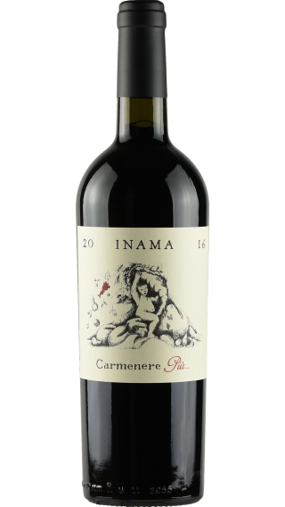 Bottle of Inama Carmenere Piu 2021 wine 750 ml
