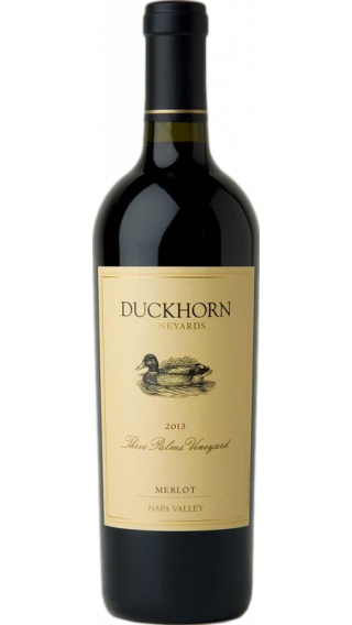 Bottle of Duckhorn Three Palms Merlot 2013  wine 750 ml