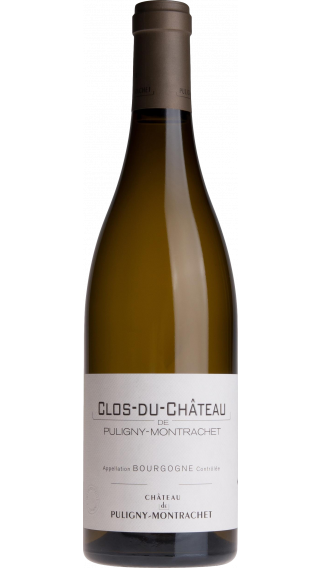 Bottle of Chateau de Puligny Montrachet  Bourgogne Clos du Chateau 2015 wine 750 ml