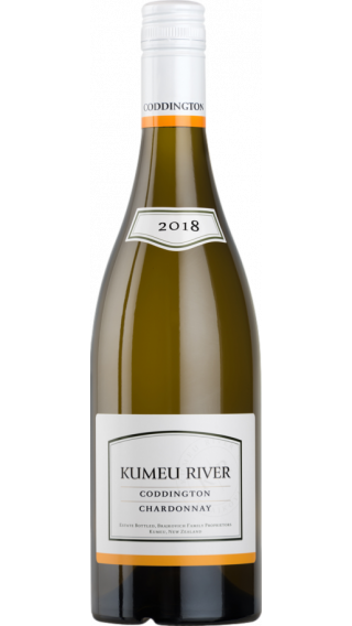 Bottle of Kumeu River Coddington Chardonnay 2018 wine 750 ml