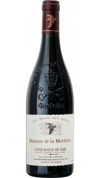 Bottle of Mordoree Chateauneuf du Pape La Reine des Bois 2018 wine 750 ml