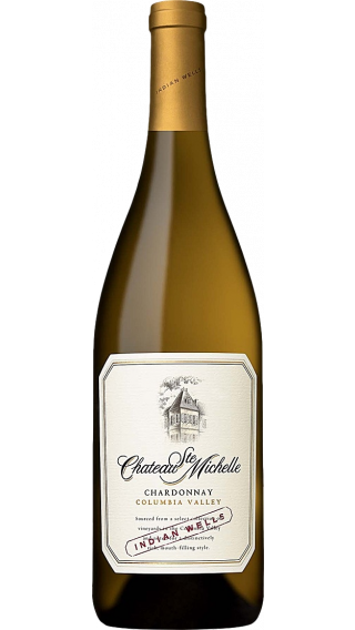 Bottle of Chateau Ste Michelle Indian Wells Chardonnay 2018 wine 750 ml