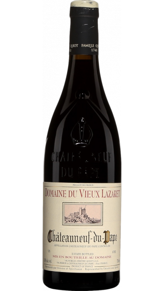 Bottle of Domaine du Vieux Lazaret Chateauneuf du Pape 2015 wine 750 ml