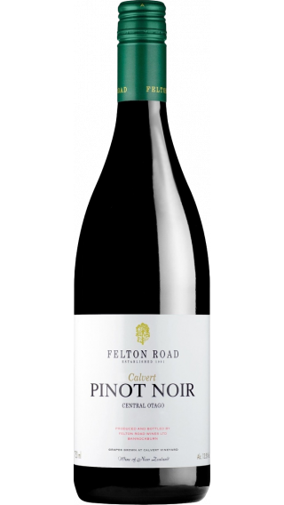 Bottle of Felton Road Calvert Pinot Noir 2018 wine 750 ml