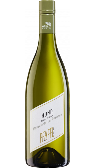 Bottle of Pfaffl Hund Reserve Gruner Veltliner 2019 wine 750 ml
