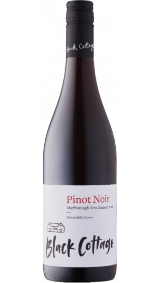 Bottle of Black Cottage Pinot Noir 2020 wine 750 ml