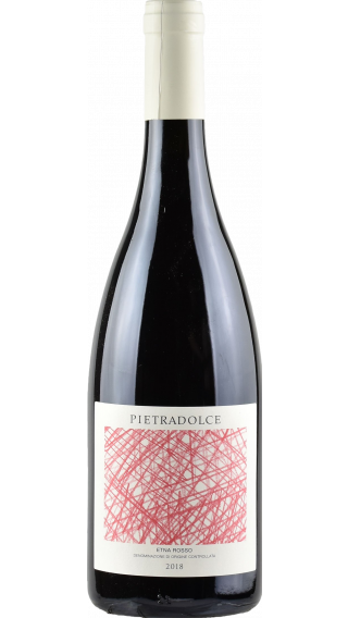 Bottle of Pietradolce Etna Rosso 2018 wine 750 ml