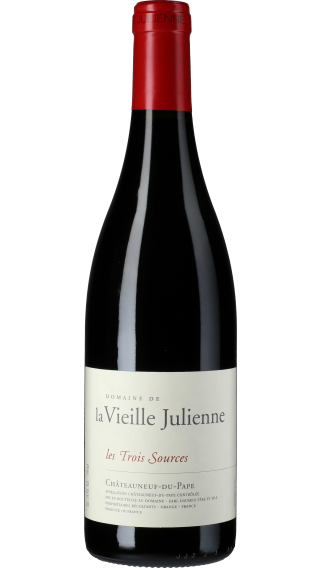 Bottle of Vieille Julienne Chateauneuf du Pape les Trois Sources 2019 wine 750 ml
