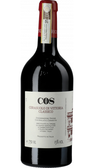 Bottle of COS Cerasulo Di Vittoria 2015 wine 750 ml