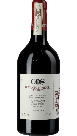 Bottle of COS Cerasulo Di Vittoria 2021 wine 750 ml