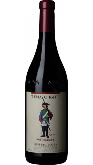 Bottle of Renato Ratti Barbera d'Alba Battaglione 2021 wine 750 ml