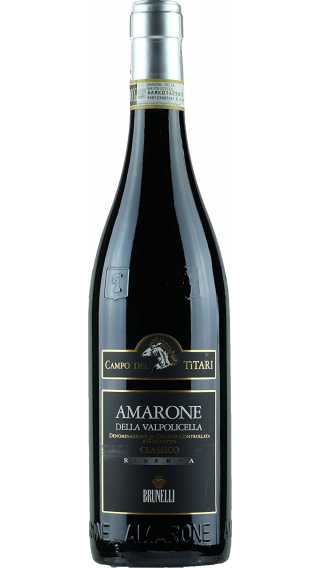 Bottle of Brunelli Amarone Campo Dei Titari Riserva 2015 wine 750 ml