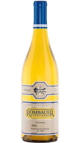 Bottle of Rombauer Vineyards Chardonnay 2018 wine 750 ml