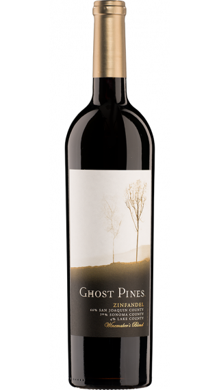 Bottle of Ghost Pines Zinfandel 2015 wine 750 ml