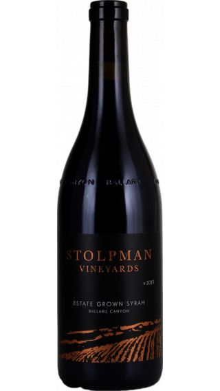 Bottle of Stolpman Estate Syrah 2015 wine 750 ml