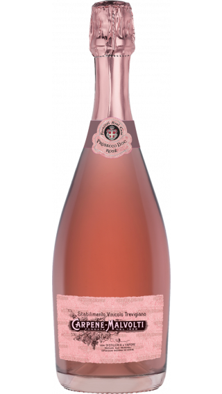 Bottle of Carpene Malvolti Prosecco Rose Brut 2020 wine 750 ml