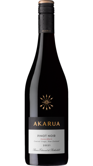 Bottle of Akarua Pinot Noir 2021 wine 750 ml