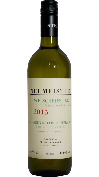 Bottle of Neumeister Welschriesling Steirische Klassik 2015 wine 750 ml