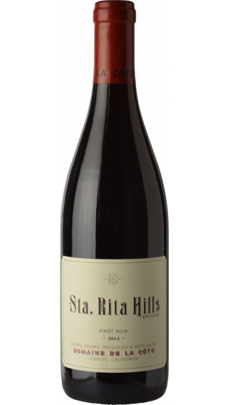 Bottle of Domaine de la Cote Sta. Rita Hills Pinot Noir 2014 wine 750 ml