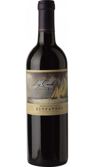 Bottle of Dry Creek Heritage Zinfandel 2016 wine 750 ml