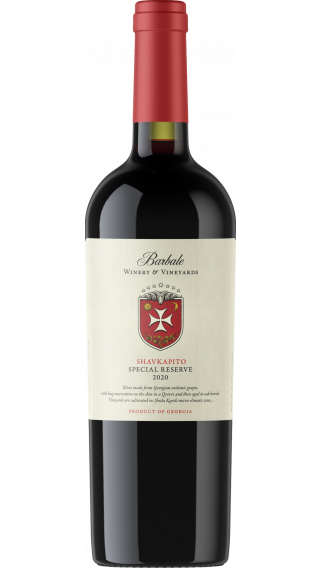 Bottle of Barbale Shavkapito Reserve 2020 wine 750 ml