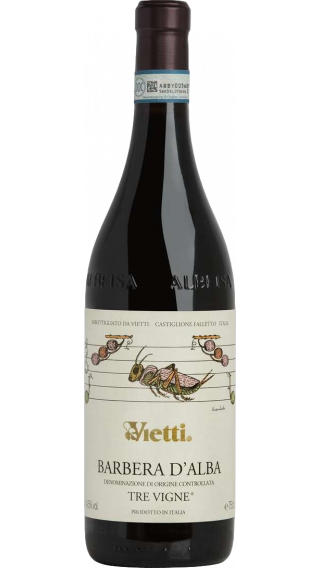 Bottle of Vietti Barbera d'Alba Tre Vigne 2016 wine 750 ml