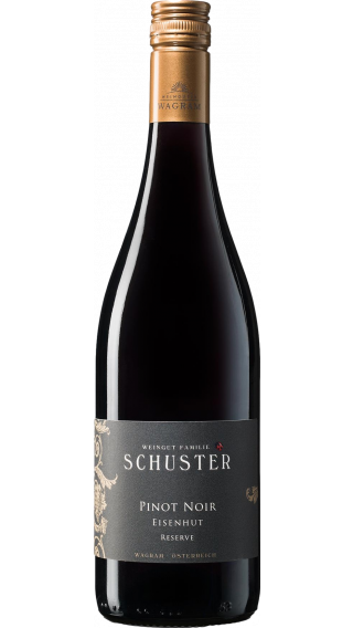 Bottle of Schuster Eisenhut Reserve Pinot Noir 2015 wine 750 ml