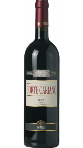 Bottle of Brunelli Corte Cariano Corvina 2016 wine 750 ml