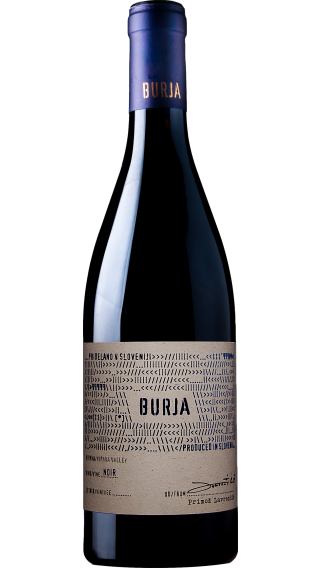 Bottle of Burja Noir 2021 wine 750 ml