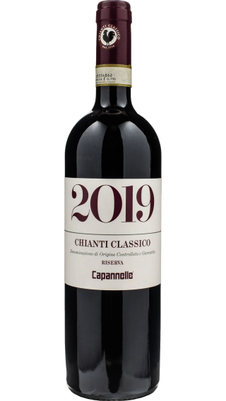 Bottle of Capannelle Chianti Classico Riserva 2019 wine 750 ml