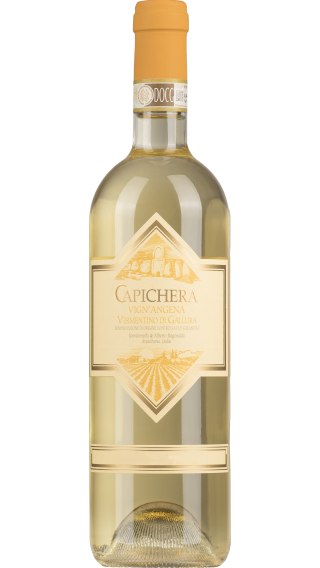 Bottle of Capichera Vign'Angena Vermentino 2022 wine 750 ml