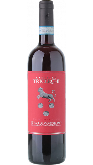 Bottle of Castello Tricerchi Rosso di Montalcino 2018 wine 750 ml