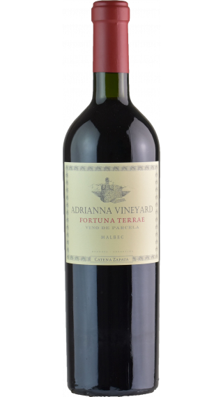 Bottle of Catena Zapata Adrianna Vineyard Fortuna Terrae Malbec 2018 wine 750 ml