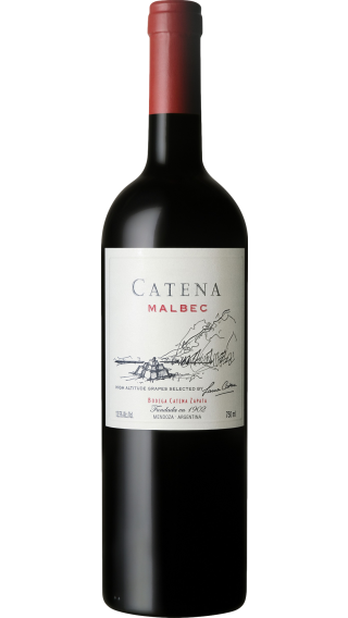 Bottle of Catena Zapata Catena Malbec 2021 wine 750 ml