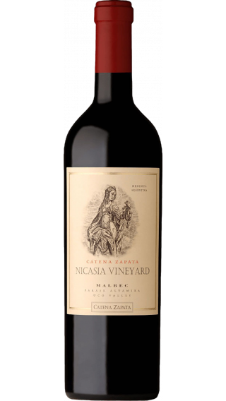 Bottle of Catena Zapata Nicasia Vineyard Malbec 2018 wine 750 ml