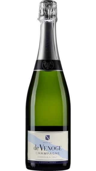 Bottle of Champagne De Venoge Cordon Bleu Brut wine 750 ml