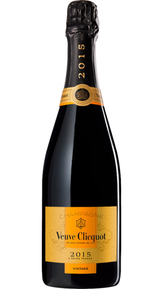 Bottle of Champagne Veuve Clicquot Vintage 2015 wine 750 ml